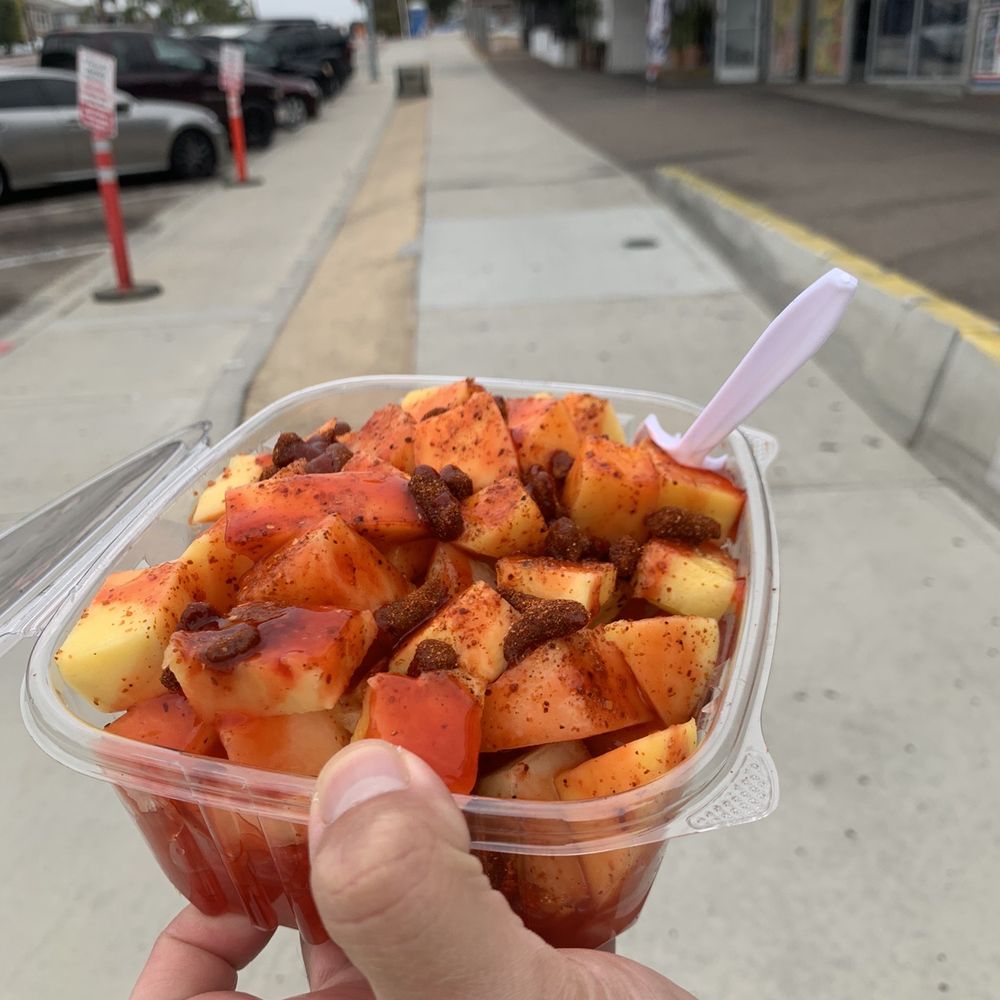 D&L Frutas - Small fruit salad with chamoy and chaca-chacas - Juice Bars & Smoothies Near Me - San Diego, California D&L Frutas - Small fruit salad with chamoy and chaca-chacas - Juice Bars & Smoothies Near Me - San Diego, California