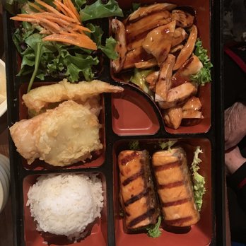 Mr. Sushi - Salmon and chicken teriyaki bento box combo - Sushi Bars Near Me - Valencia, California Mr. Sushi - Salmon and chicken teriyaki bento box combo - Sushi Bars Near Me - Valencia, California