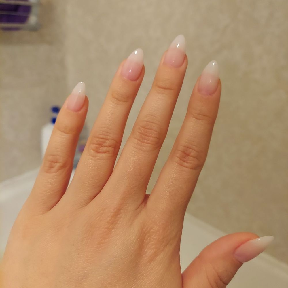 Royal Nails and Spa - Nail extension with dip powder and ombre pink and white - Waxing Near Me - Lynnwood, Washington Royal Nails and Spa - Nail extension with dip powder and ombre pink and white - Waxing Near Me - Lynnwood, Washington