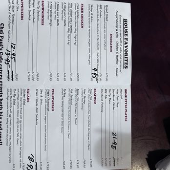 Chef Paul's Cafe - Menu - Soul Food Near Me - Fresno, California