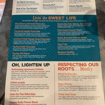 Twisted Biscuit Brunch - Menu side 2 - Bars Near Me - Edwardsville, Illinois