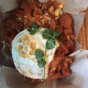 Namu - KBBQ Burrito Bowl w/ spicy chicken and an egg - Korean Near Me - Durham, North Carolina Namu - KBBQ Burrito Bowl w/ spicy chicken and an egg - Korean Near Me - Durham, North Carolina