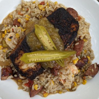 Saltus River Grill - Blackened Mahi Carolina Set - Sushi Bars Near Me - Beaufort, South Carolina Saltus River Grill - Blackened Mahi Carolina Set - Sushi Bars Near Me - Beaufort, South Carolina