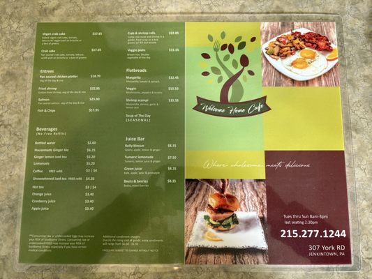 Menu photo 5 Welcome Home Cafe Jenkintown, PA Menu photo 5 Welcome Home Cafe Jenkintown, PA
