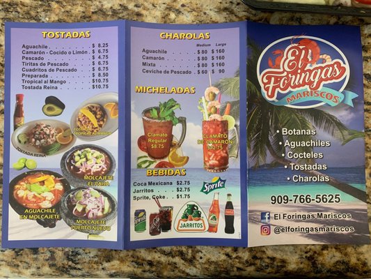 Menu photo 2 Mariscos El Foringas Jurupa Valley, CA Menu photo 2 Mariscos El Foringas Jurupa Valley, CA