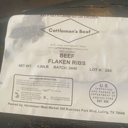 Cattlemens Beef - The cover label.