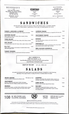 Menu photo 8 Rialto Cafe Fullerton, CA Menu photo 8 Rialto Cafe Fullerton, CA