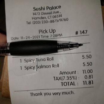 Sushi Palace - 11.26.21 - Japanese Near Me - Hamden, Connecticut Sushi Palace - 11.26.21 - Japanese Near Me - Hamden, Connecticut