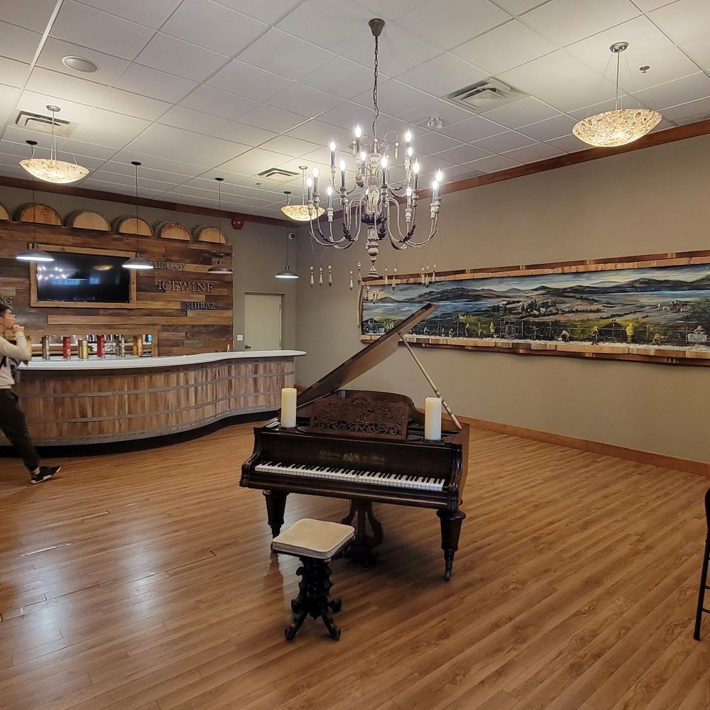 Lulu Island Winery - a piano in the tasting room - Wineries Near Me - Richmond, British Columbia Lulu Island Winery - a piano in the tasting room - Wineries Near Me - Richmond, British Columbia