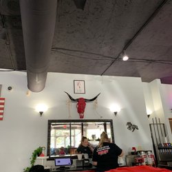Far wall inside.