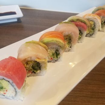 Migoto - helicopter view of the Rainbow Roll team b4 it enters 2 the stomach train n their journey 2 heaven - Sushi Bars Near Me - Seattle, Washington