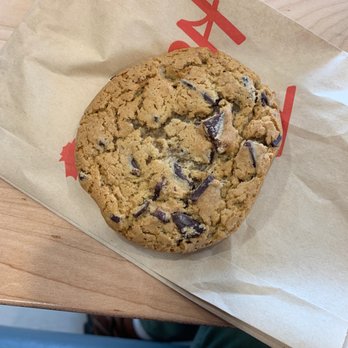 Tim Hortons - a chocolate chip cookie on a paper bag - Bakeries Near Me - Calcutta, Ohio