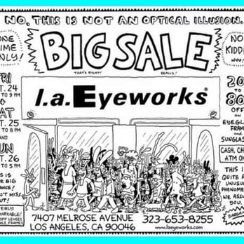 l.a.Eyeworks - Big annual sale happening now! - Eyewear & Opticians Near Me - West Hollywood, California l.a.Eyeworks - Big annual sale happening now! - Eyewear & Opticians Near Me - West Hollywood, California