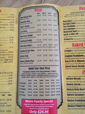 Menu photo 7 Marri's Pizza & Pasta Orange, CA