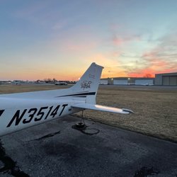 Bravo Flight Training - KFDK sunset at Bravo Flight Training