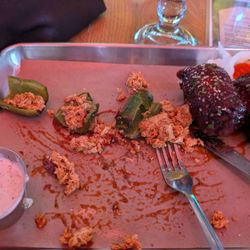 Dudley’s Sports Grill - Dry chicken in poppers