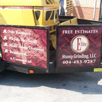 Signarama Buford - Elite Stump Grinding. Trailer Graphics. - Signmaking Near Me - Buford, Georgia Signarama Buford - Elite Stump Grinding. Trailer Graphics. - Signmaking Near Me - Buford, Georgia
