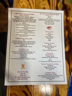 Menu photo 7 The Table Coffee House Middlesboro, KY Menu photo 7 The Table Coffee House Middlesboro, KY
