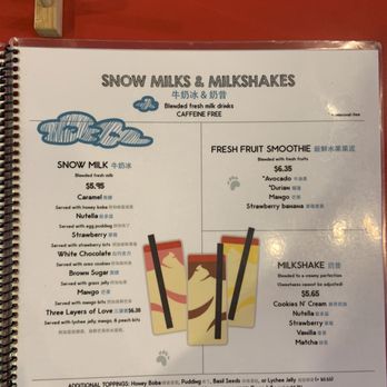 Tea Brick - Snow Milk & Milkshakes Menu - Tea Rooms Near Me - Monterey Park, California Tea Brick - Snow Milk & Milkshakes Menu - Tea Rooms Near Me - Monterey Park, California
