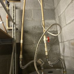 Big H's Plumbing - Binding plastic pipe sure to cause a failure and supply line is kinked just below shut off valve