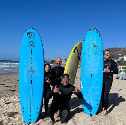 Surf Lessons for Adults - Have you always wanted to learn to surf? Learn from the best - Tony Z by the Sea! With over three decades of experience in all aspects of surfing and its culture, Tony Zapata has long been a valuable asset to Malibu’s surf scene. He offers group lessons, private lessons and packages for adults and kids.
By the age of 13, Tony made his competitive surfing debut, earning 6th out of a hundred and fifty surfers at the WSA West Coast Invitationals. By 15, he was placing 1st in surfing events and profiled in Surfer Magazine. And as a professional volleyball player, Tony was a winner of two out of three medals in Chile representing USA, as event winner in Montreal Canada competing representing USA, and a seven time champion of the prestigious Manhattan Beach 6-man Volleyball Tournament before moving on to coaching at Malibu High (two undefeated seasons) and Our Lady of Malibu (his Alma mater), as well as introducing beach volleyball clubs (Zuma Beach).
Tony’s background coaching pro volleyball made way for his transition to surf coaching. Teaching others is a mindset that comes naturally to Tony. He practices a See-Feel-Trust methodology, teaching an understanding of not only the ocean and surfing techniques, but also conquering fears and anxieties that come with trying something new. Tony will push you to be the best you can be while having fun, and celebrating your victories along the way.
Tony is also First Aid CPR certified. Surf Lessons for Adults - Have you always wanted to learn to surf? Learn from the best - Tony Z by the Sea! With over three decades of experience in all aspects of surfing and its culture, Tony Zapata has long been a valuable asset to Malibu’s surf scene. He offers group lessons, private lessons and packages for adults and kids.
By the age of 13, Tony made his competitive surfing debut, earning 6th out of a hundred and fifty surfers at the WSA West Coast Invitationals. By 15, he was placing 1st in surfing events and profiled in Surfer Magazine. And as a professional volleyball player, Tony was a winner of two out of three medals in Chile representing USA, as event winner in Montreal Canada competing representing USA, and a seven time champion of the prestigious Manhattan Beach 6-man Volleyball Tournament before moving on to coaching at Malibu High (two undefeated seasons) and Our Lady of Malibu (his Alma mater), as well as introducing beach volleyball clubs (Zuma Beach).
Tony’s background coaching pro volleyball made way for his transition to surf coaching. Teaching others is a mindset that comes naturally to Tony. He practices a See-Feel-Trust methodology, teaching an understanding of not only the ocean and surfing techniques, but also conquering fears and anxieties that come with trying something new. Tony will push you to be the best you can be while having fun, and celebrating your victories along the way.
Tony is also First Aid CPR certified.