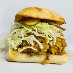 Black Trumpet Bistro - Pulled pork sandwich