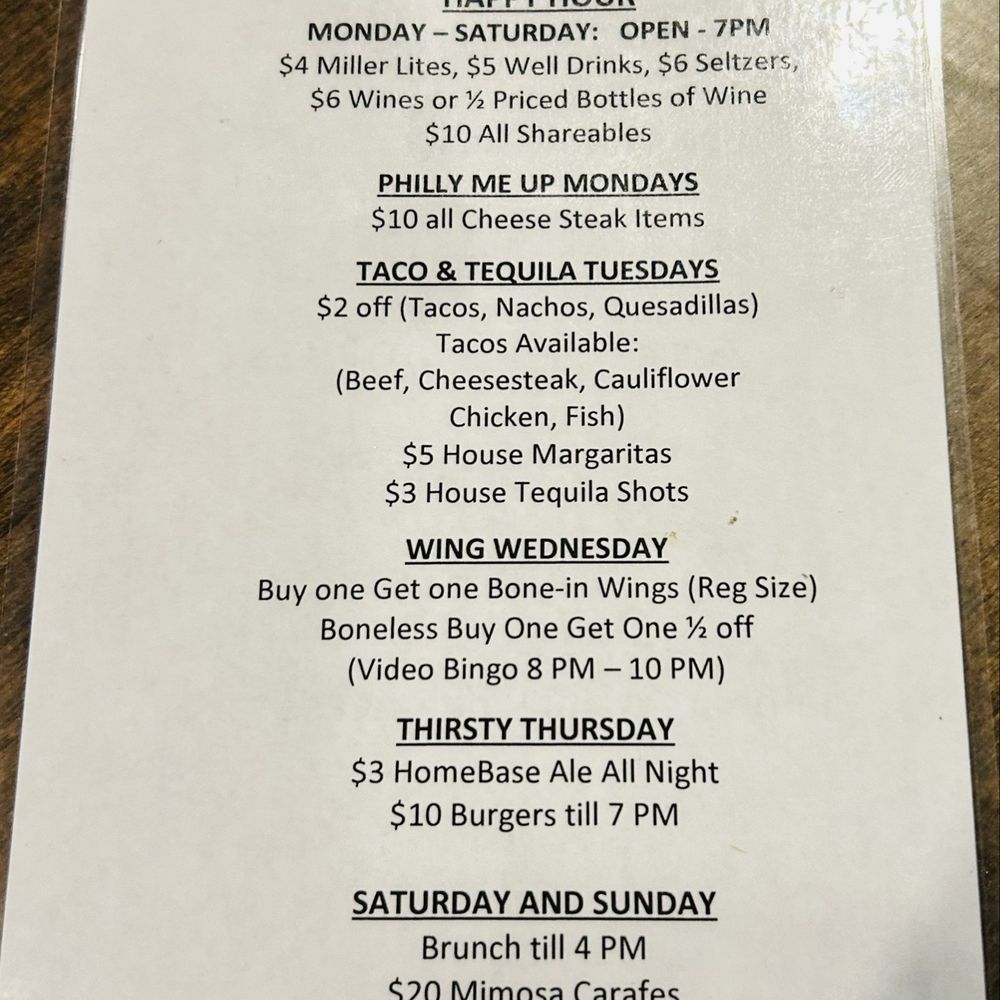 Home Base Delaware - Daily specials - Sports Bars Near Me - Wilmington, Delaware Home Base Delaware - Daily specials - Sports Bars Near Me - Wilmington, Delaware