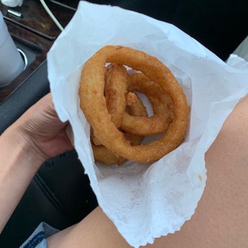 Cap'n Yoby's Drive-Ins - Massive 1/2 order of onion rings!!! Best beer battered onion rings I've ever eaten...and I'm a flight attendant. A MUST TRY. - Seafood Near Me - Kelso, Washington Cap'n Yoby's Drive-Ins - Massive 1/2 order of onion rings!!! Best beer battered onion rings I've ever eaten...and I'm a flight attendant. A MUST TRY. - Seafood Near Me - Kelso, Washington