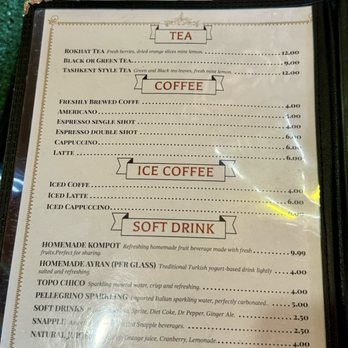 Rokhat Grill - Drinks menu - Uzbek Near Me - Plano, Texas