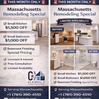 Clairvil X Construction and Services - General Contractors Near Me