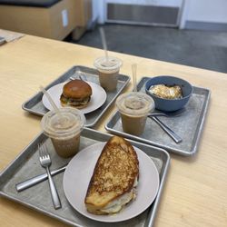 Kohi Coffee Company - Reuben Grilled Cheese Sandwich & Caramel Miso Latte