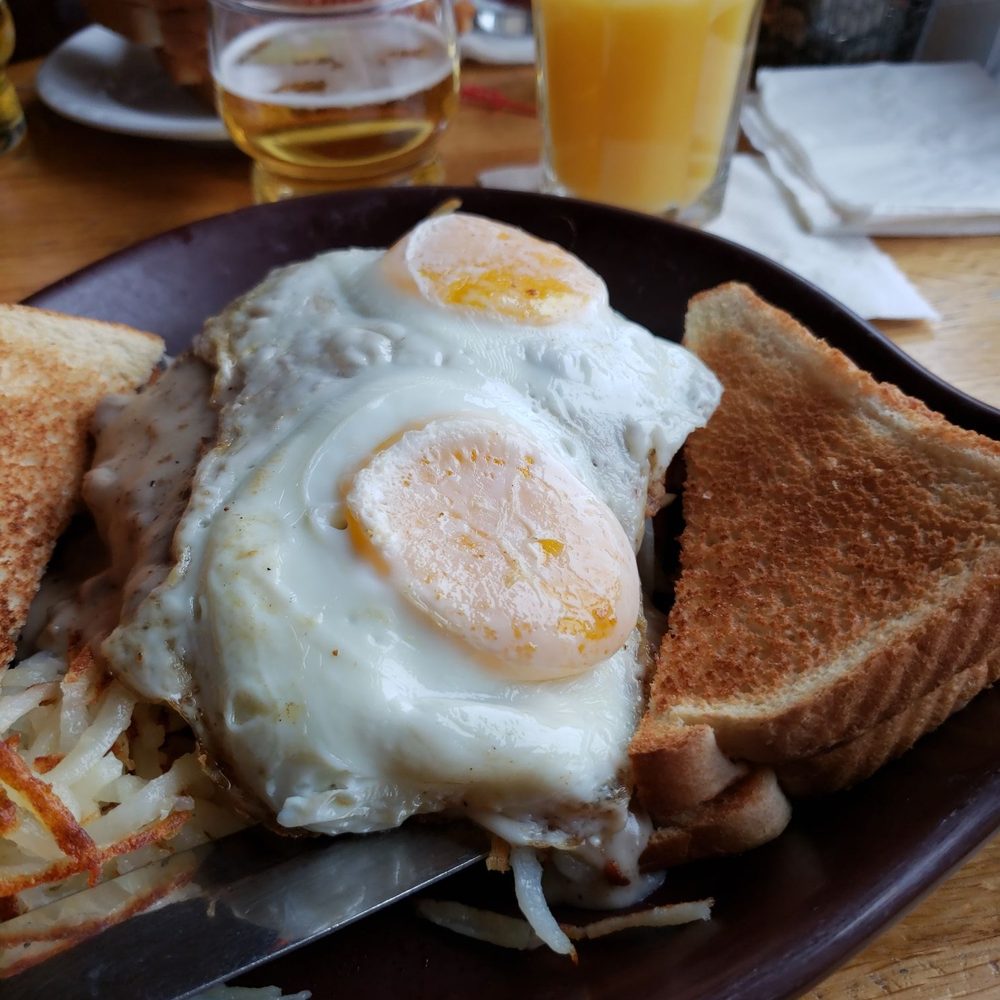 Fantastic breakfast served until 1pm for us late morning people. Best Bloody's in town! We come here for breakfast every weekend! Fantastic breakfast served until 1pm for us late morning people. Best Bloody's in town! We come here for breakfast every weekend!