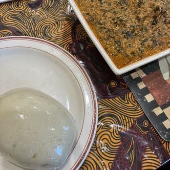 Veronica's Kitchen - Fufu and egusi combo with beef - African Near Me - Inglewood, California Veronica's Kitchen - Fufu and egusi combo with beef - African Near Me - Inglewood, California