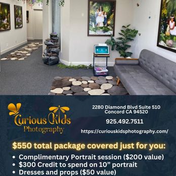 Curious Kids Photography - Value of the gifted package won through social media entry. - Session Photography Near Me - Concord, California