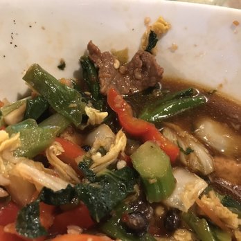 Lulu's Thai Noodle Shop - LC BLAZING WOK BOWL - with at least one stray chunk of beef - ordered with tofu. - Asian Fusion Near Me - Westwood, Kansas Lulu's Thai Noodle Shop - LC BLAZING WOK BOWL - with at least one stray chunk of beef - ordered with tofu. - Asian Fusion Near Me - Westwood, Kansas