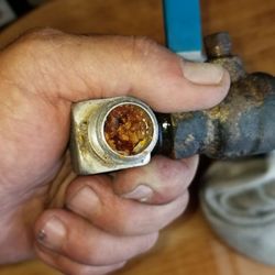 Fuel shut off valve plugged. Not any more thanks Cameron !!!