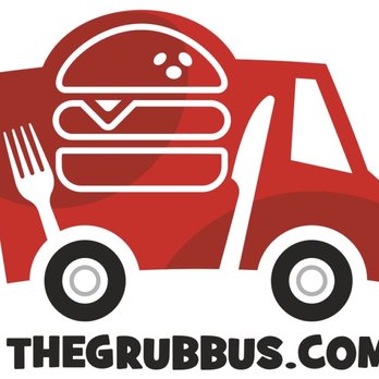 The Grub Bus - a red truck with a fork and a hamburger on it - Food Delivery Services Near Me - Spanaway, Washington The Grub Bus - a red truck with a fork and a hamburger on it - Food Delivery Services Near Me - Spanaway, Washington