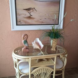 Southern Trends Home Furnishings - Honeymoon table and artwork from Southern Trends