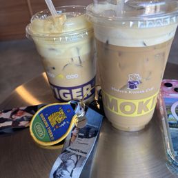 Sweet Corn Latte and Tiger Latte Sweet Corn Latte and Tiger Latte