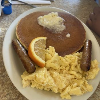 The Coffee Cup Cafe - Pancakes, eggs and sausage - American Near Me - Long Beach, California