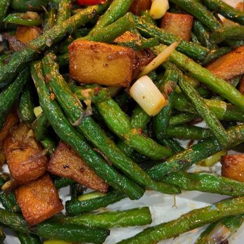 Tasty Garden - V21.String Bean w/ Fish Cake in XO Sauce - Asian Fusion Near Me - Irvine, California