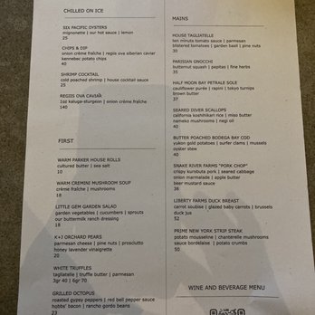 Solbar - Dinner menu - New American Near Me - Calistoga, California Solbar - Dinner menu - New American Near Me - Calistoga, California