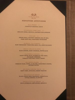 Menu photo 4 The Westgate Room San Diego, CA Menu photo 4 The Westgate Room San Diego, CA