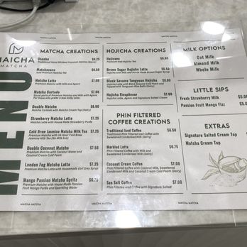 Maicha Matcha - Menu (Sep 2026) - Coffee & Tea Near Me - Arcadia, California Maicha Matcha - Menu (Sep 2026) - Coffee & Tea Near Me - Arcadia, California
