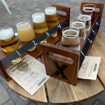 Brewery X - Beer flight and seltzer flight - Breweries Near Me - Anaheim, California