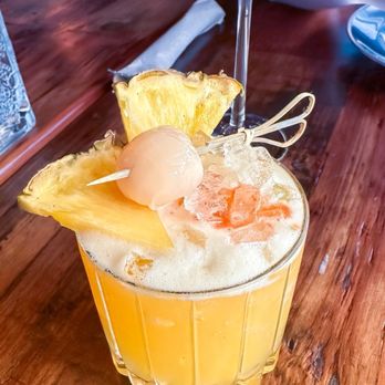 Tee Sud Thai Rustic and Bar - Cocktail with pineapple and lychee - Bars Near Me - Snohomish, Washington Tee Sud Thai Rustic and Bar - Cocktail with pineapple and lychee - Bars Near Me - Snohomish, Washington