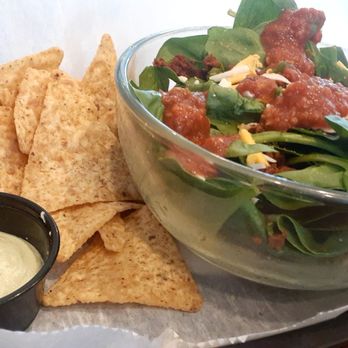 Plate 21 - Taco Salad. Not so sure about spinach, but God. - Coffee & Tea Near Me - Toledo, Ohio