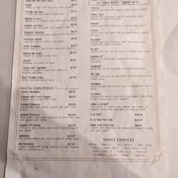 Trattoria Fresco - Menu