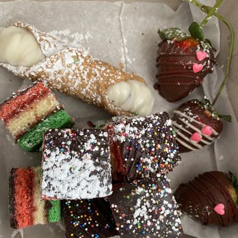 Bella Beans Cafe - From Valentine's:  7 Layer Cookies, Cannoli, and chocolate covered strawberries - Bakeries Near Me - Staten Island, New York