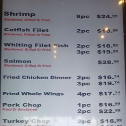 Menu board